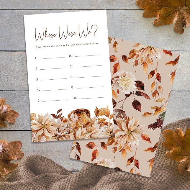Autumn Bridal Shower Game (Autumn Bridal Shower Game
)