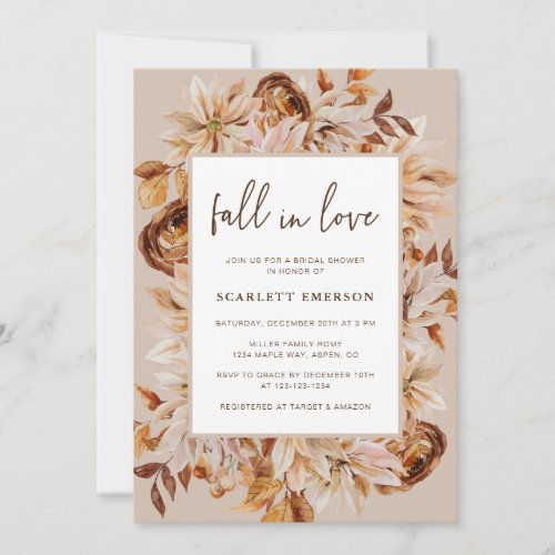 Autumn Bridal Shower Invitation