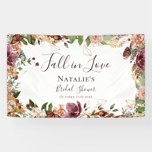 Autumn Bridal Shower Welcome  Banner