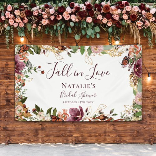 Autumn Bridal Shower Welcome  Banner