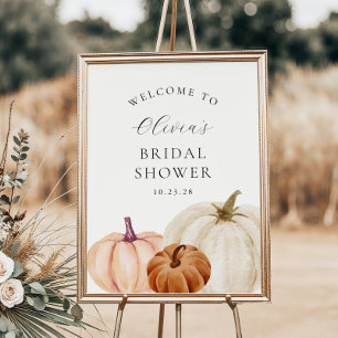 Autumn Bridal Shower Welcome Sign