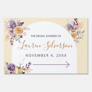 AUTUMN Bridal Shower Yard Sign