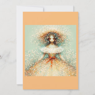 Autumn Bride (blank) Invitation