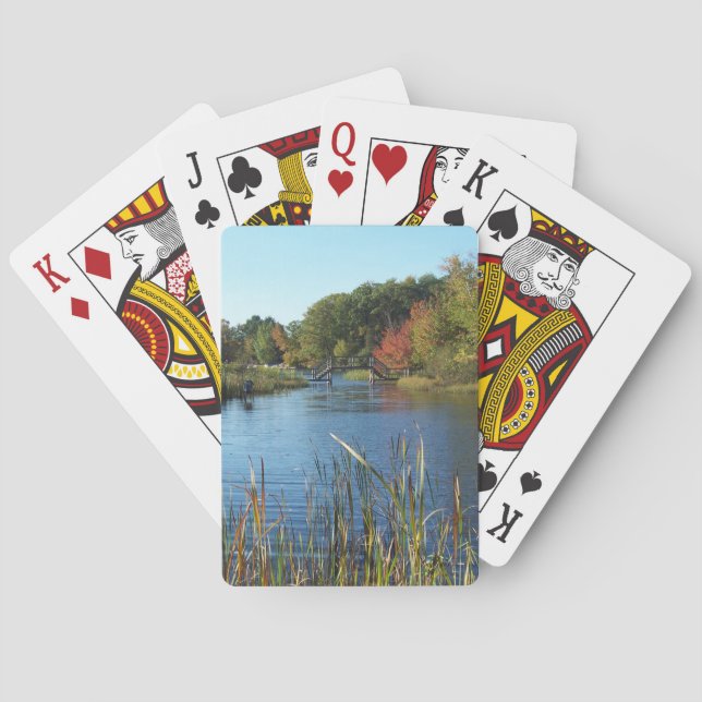 Autumn Bridge Poker Cards (Back)