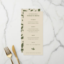 Autumn Brunch | Falling Leaves Olive Green