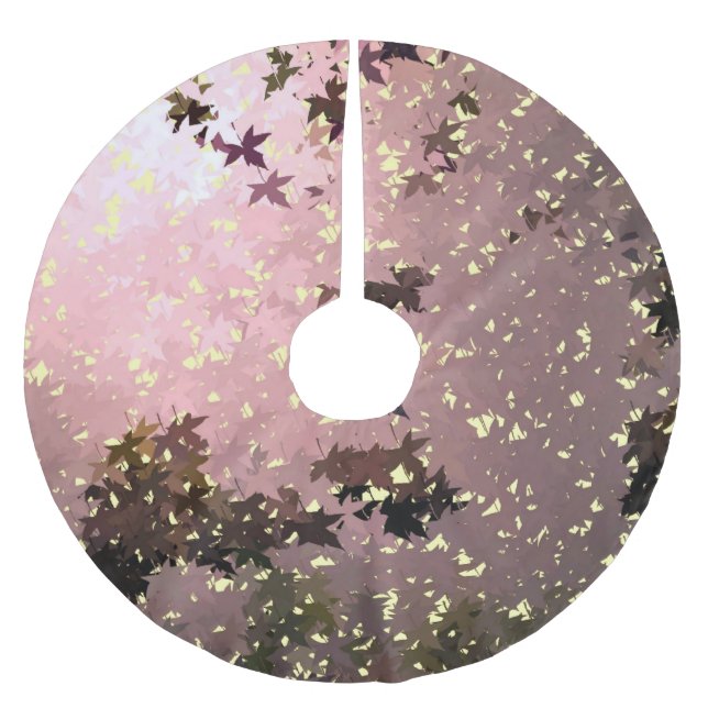 AUTUMN BRUSHED POLYESTER TREE SKIRT (Front)