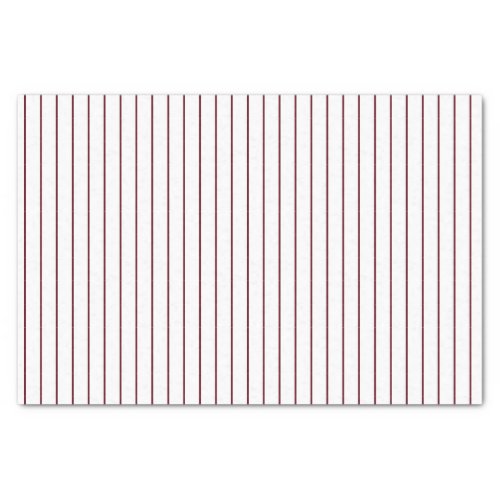 Autumn Burgundy Thin Pin Striped Pattern Tissue Paper