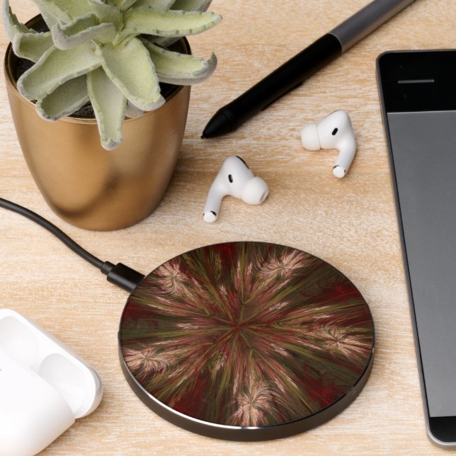 Autumn Burst Fractal Wireless Charger (Desk 2)