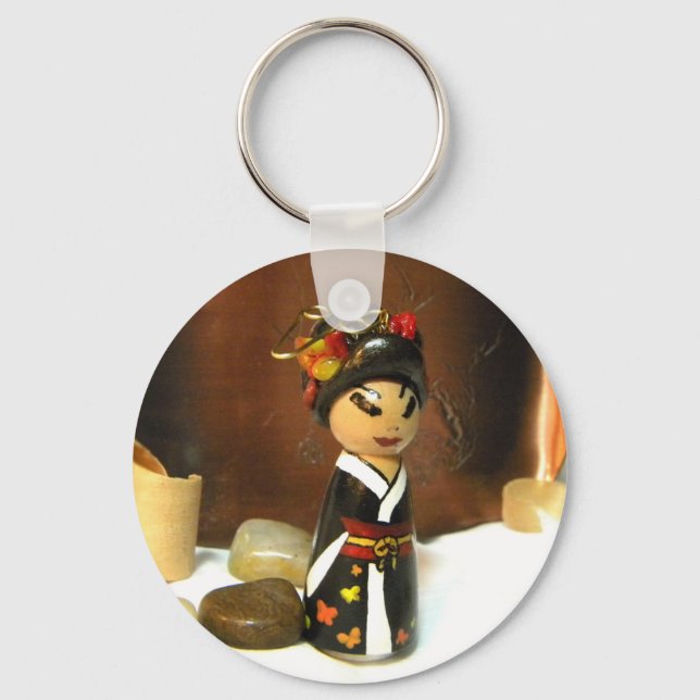 Autumn Butterflies III Keychain (Front)