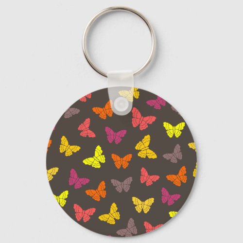 Autumn butterflies keychain