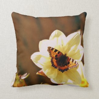 Autumn Butterfly Throw Pillow