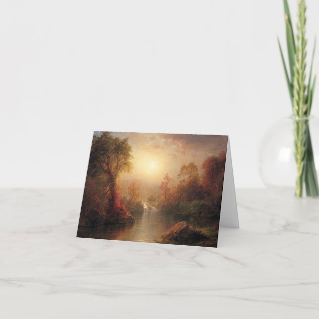 Autumn by Frederic Church Note Card (Front)