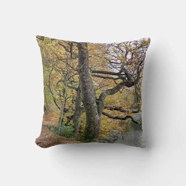 AUTUMN BY THE LAKE THROW PILLOW (Front)