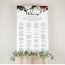 Autumn Calligraphy Alphabetical Seating Chart
