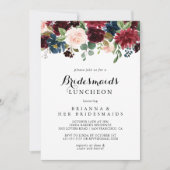 Autumn Calligraphy Bridesmaids Luncheon Shower Invitation (Front)