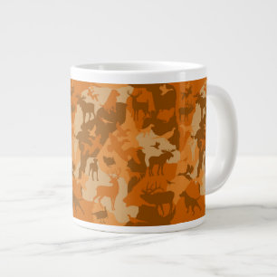 Autumn cammo/camoflauge/deer/elk/moose/hunting dog giant coffee mug