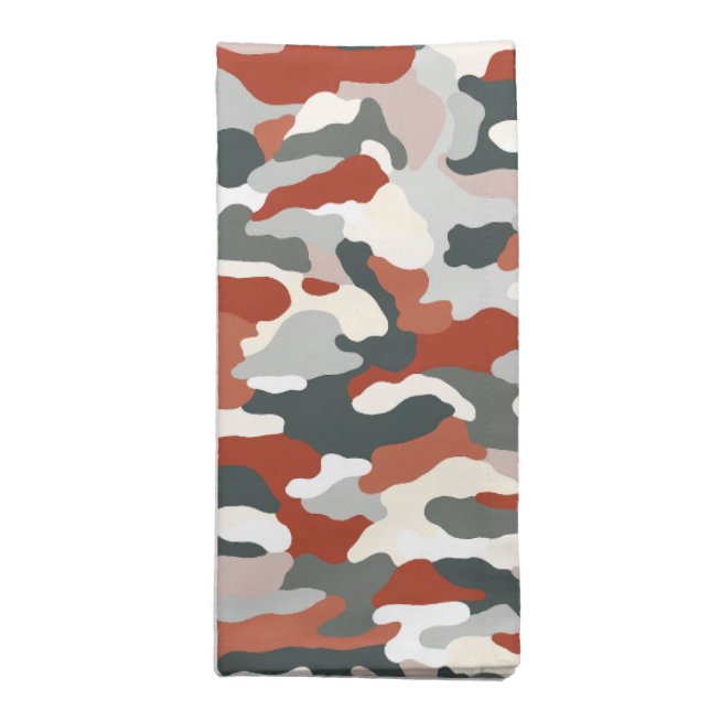 Autumn Camouflage Cloth Napkin (Folded)