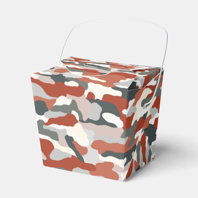 Autumn Camouflage Favor Boxes (Front Side)