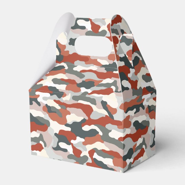Autumn Camouflage Favor Boxes (Front Side)