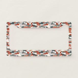 Autumn Camouflage License Plate Frame