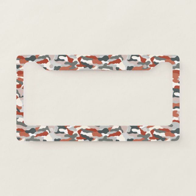 Autumn Camouflage License Plate Frame (Front)