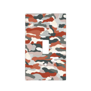Autumn Camouflage Light Switch Cover