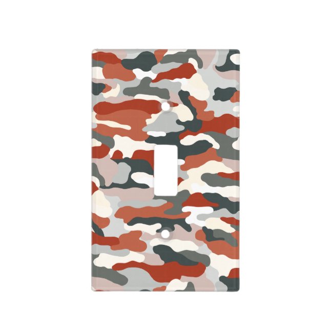 Autumn Camouflage Light Switch Cover (Front)