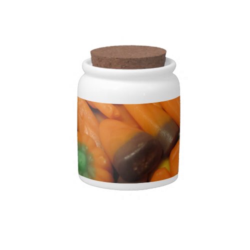 Autumn Candy Corn Candy Jar