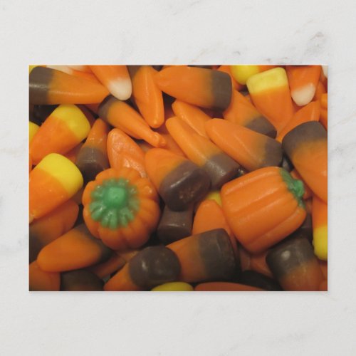 Autumn Candy Corn Postcard