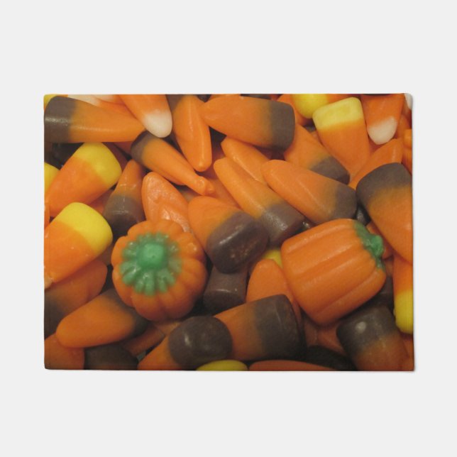 Autumn Candy Corn Seasonal Doormat (Front)