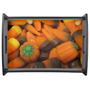 Autumn Candy Corn Serving Tray