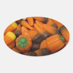 Autumn Candy Corn Stickers - Set of 20