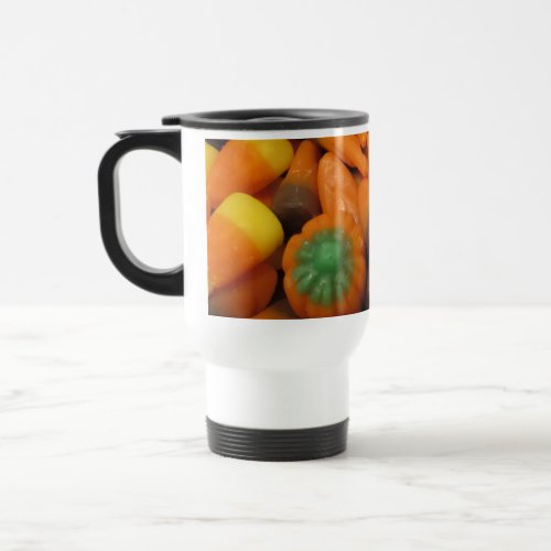 Autumn Candy Corn Travel Mug