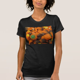Autumn Candy Corn Womens Petite T-Shirt