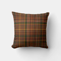 Autumn Canopy Brown, Rust Red, and Green Plaid