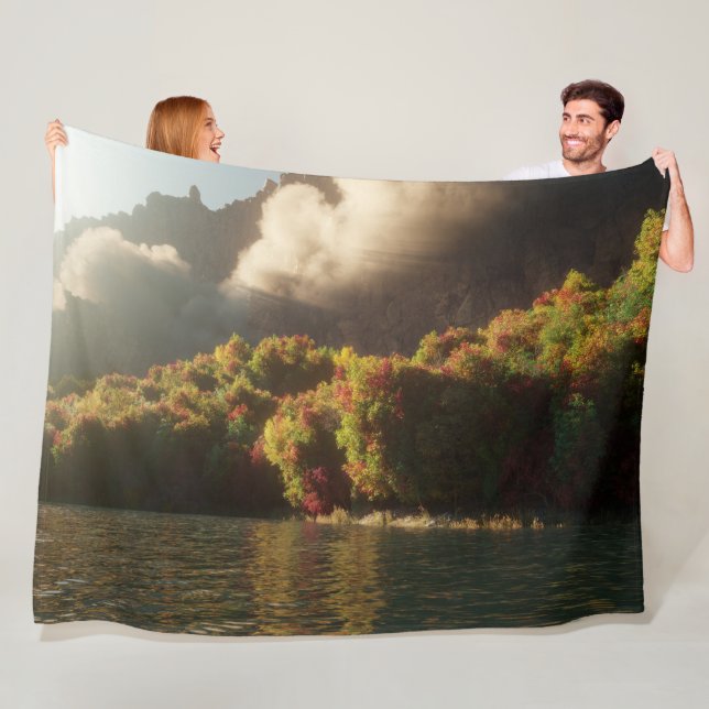Autumn Canyon Fleece Blanket (In Situ)