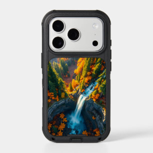 Autumn Canyon Waterfall – Vibrant Fall Forest Land iPhone 17 Pro Case