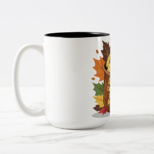 "Autumn carries more gold in its pockets" Two-Tone Coffee Mug