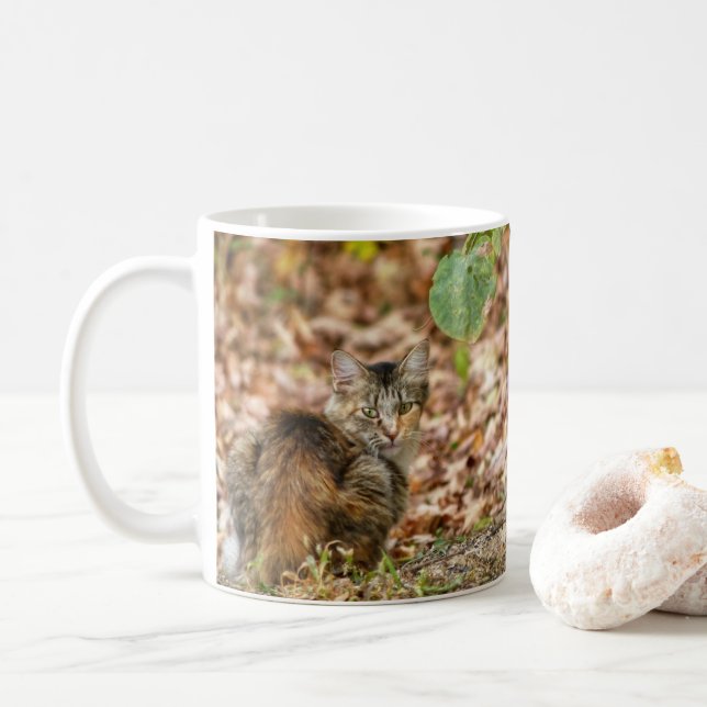 Autumn Cat Coffee Mug (With Donut)
