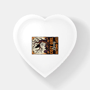 Autumn Cat Lover Vintage Halloween Girl Shirt Desi Paperweight