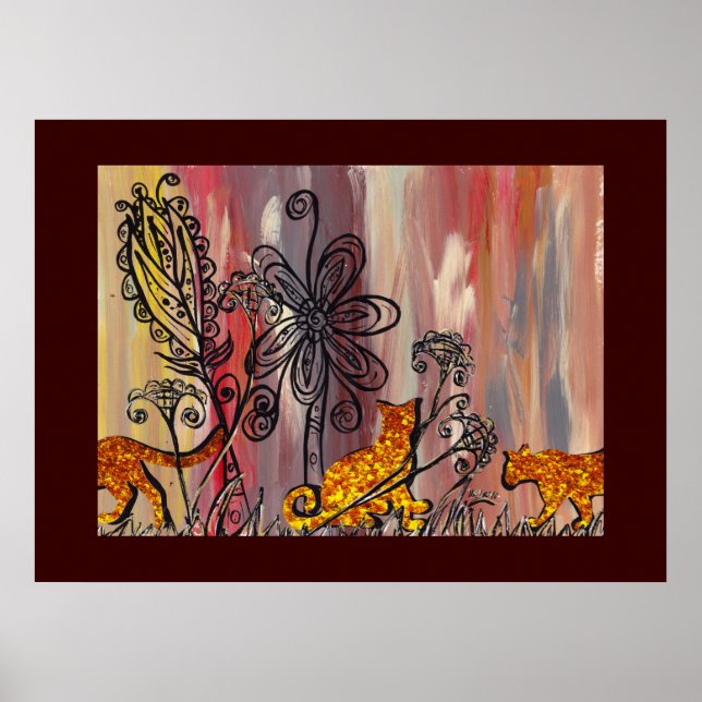 Autumn Cats 2 Print (Front)