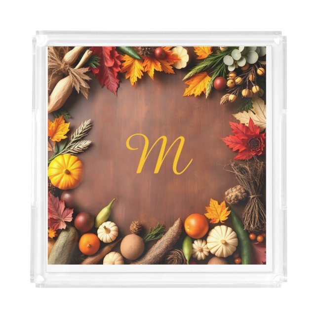 Autumn Celebration  Acrylic Tray (Front)