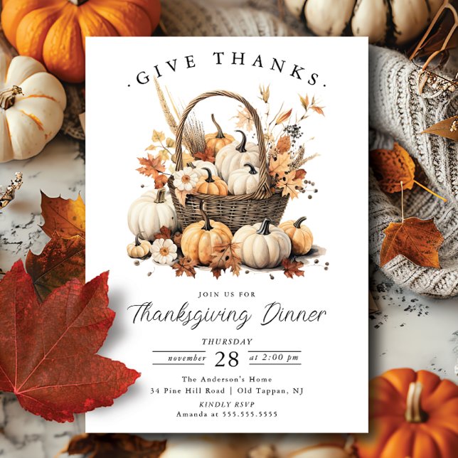 Autumn Celebration Thanksgiving Invitation (Creator Uploaded)