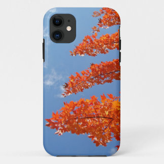 Autumn Cell phone cases Orange Fall Leaves Blue