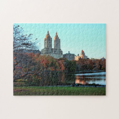 Autumn Central Park Lake San Remo Jigsaw Puzzle