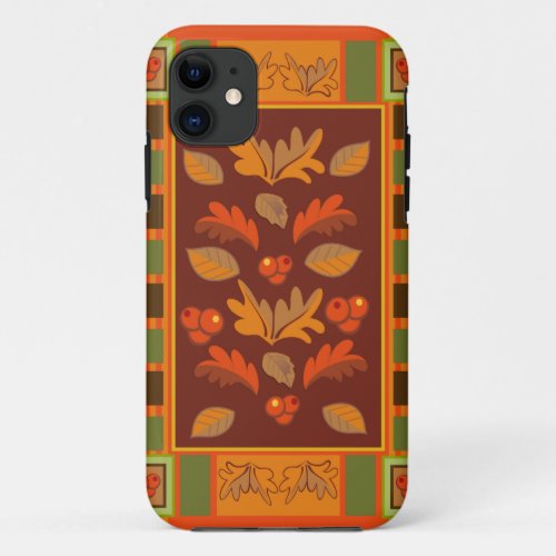 Autumn Cheer decorative Fall iPhone 11 Case