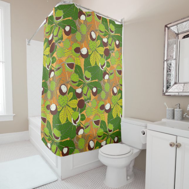 Autumn Chestnut - Shower Curtain (In Situ)