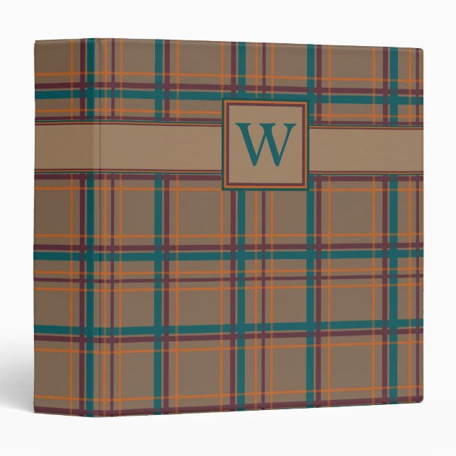 Autumn Chic Plaid Binder (Front/Spine)