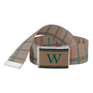 Autumn Chic Plaid Casual Belt