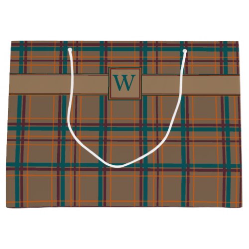 Autumn Chic Plaid Gift Bag